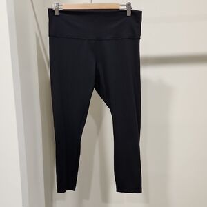 Lululemon Black Performance Leggings with Logo Detail
